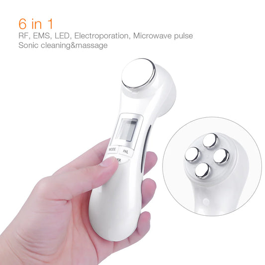 6-In-1 LED Skin Massage Beauty Device